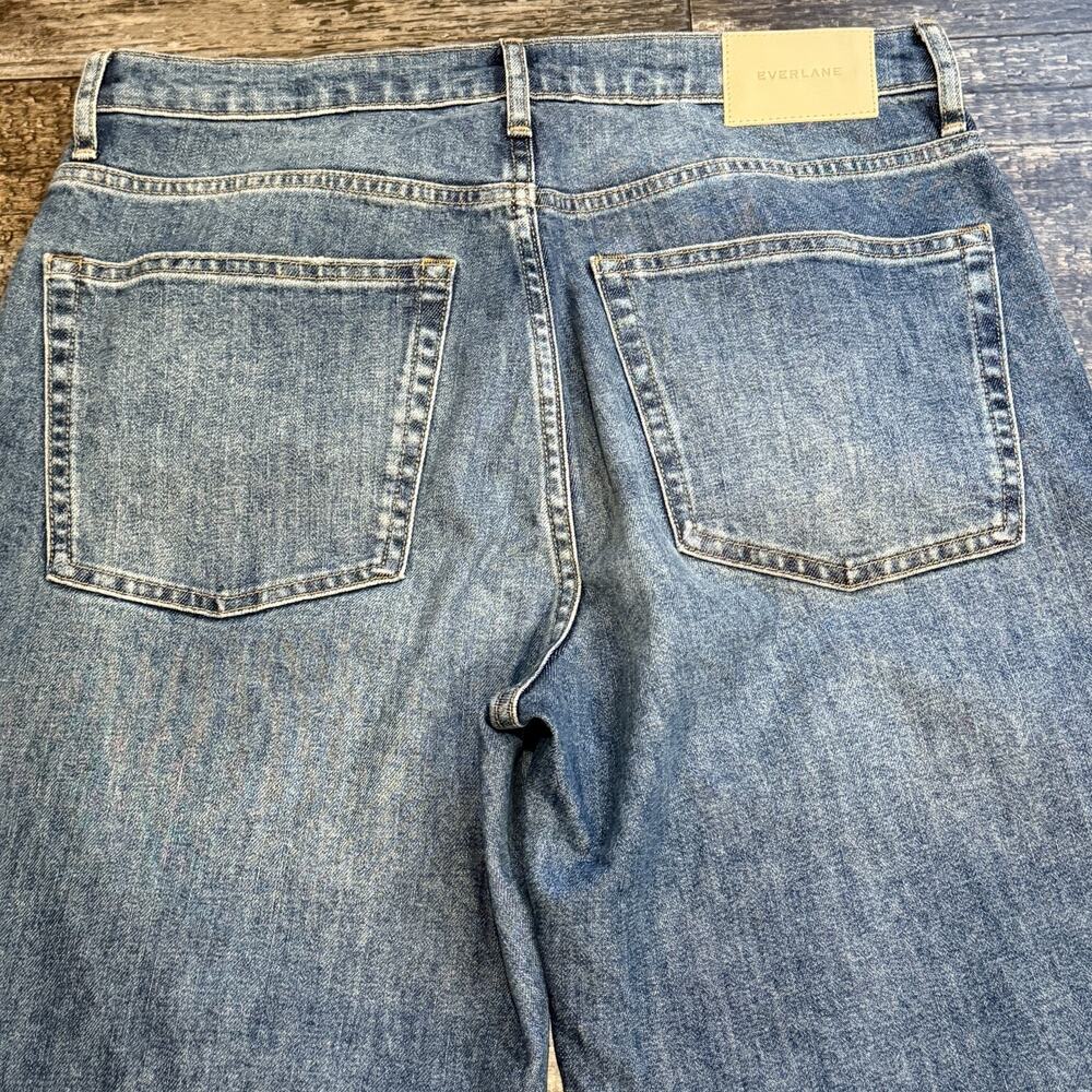 Everlane Jeans Womens‎ 30 The Cheeky High Rise Japanese Blue Denim Raw Hem NEW - Picture 7 of 11